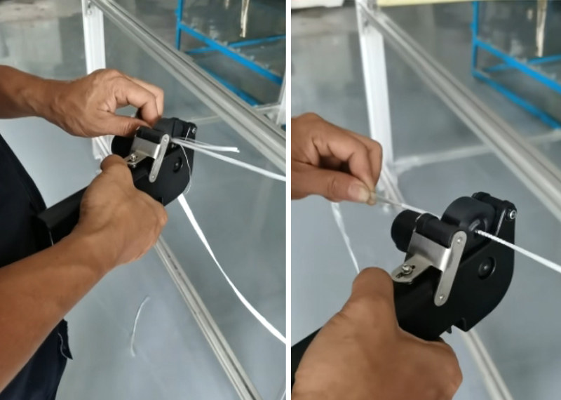 自動接紗器 玻璃纖維自動打結接紗器 玻璃鋼拉擠/纏繞工藝玻纖紗線打結接續一體化接紗機   -6